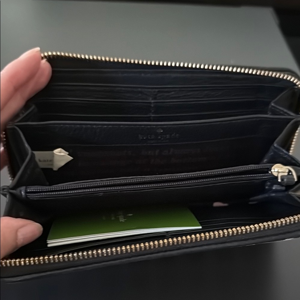Kate Spade Black and White Checkered Wallet - Picture 2 of 2